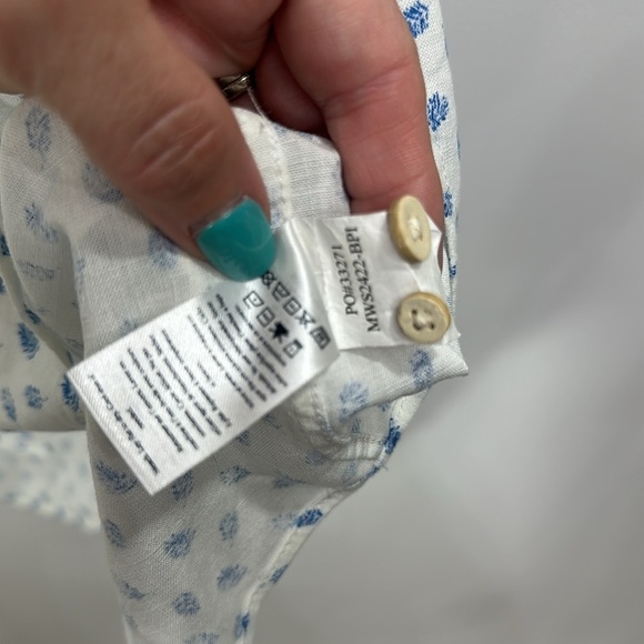 Faherty Breeze Printed short sleeve woven shirt size XL - Picture 9 of 10